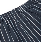 Sunspel - Striped Cotton Boxer Shorts - Blue