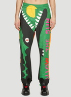 Walter Van Beirendonck - Banner Track Pants in Green