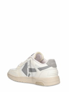 OFF-WHITE - Slim Out Leather Sneakers