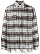 AMIRI - Fringe Plaid Shirt