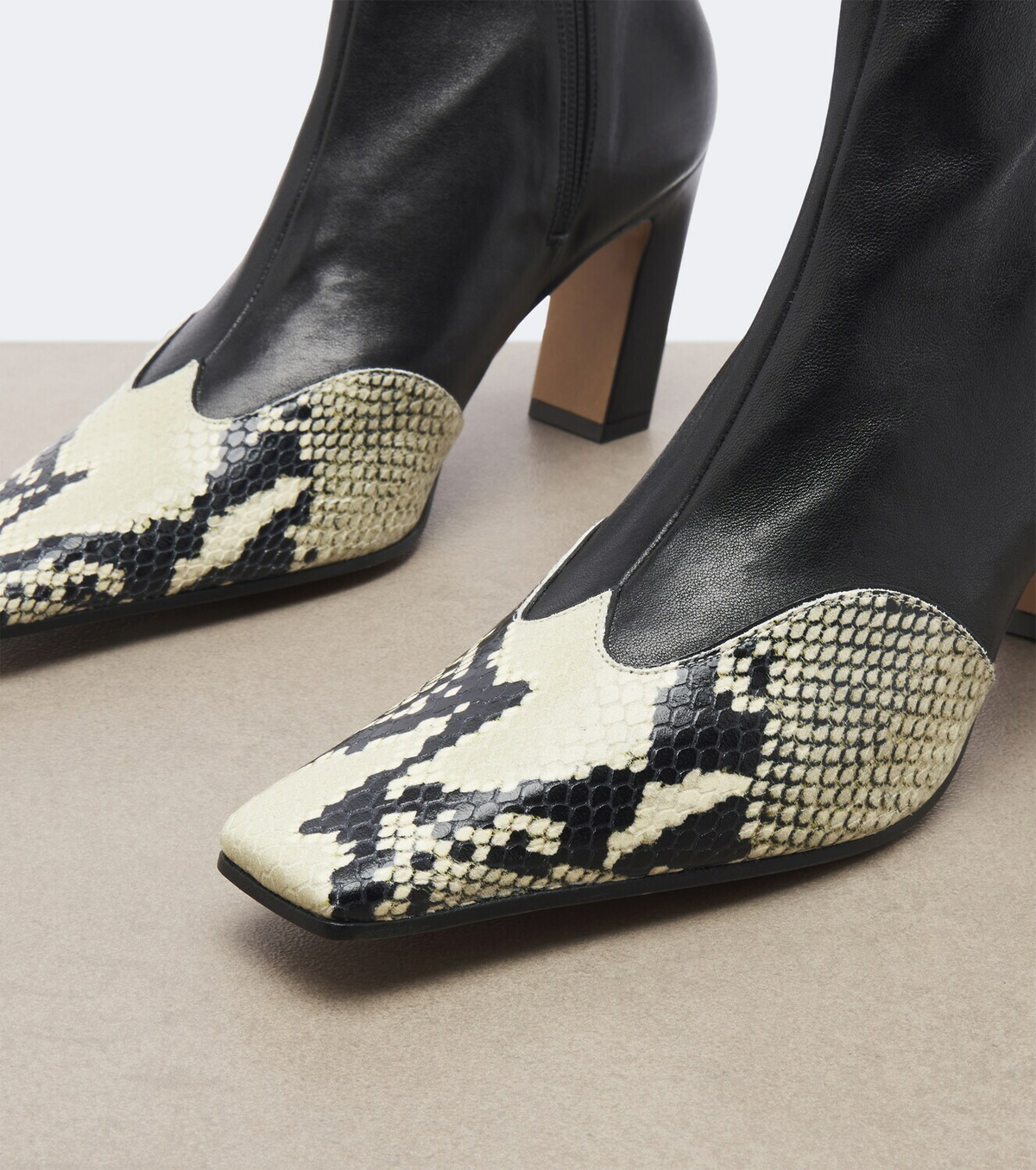 Khaite Nevada leather ankle boots