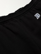 Better™ Gift Shop - Sharif Farrag Straight-Leg Logo-Print Cotton-Jersey Shorts - Black