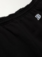 Better™ Gift Shop - Sharif Farrag Straight-Leg Logo-Print Cotton-Jersey Shorts - Black