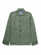Sid Mashburn - Linen and Silk-Blend Chore Jacket - Green