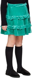 The Campamento Kids Green Ruffle Skirt
