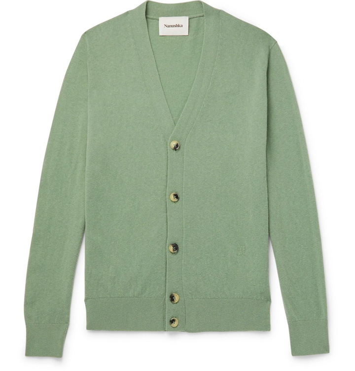 Photo: Nanushka - Dara Knitted Cardigan - Green