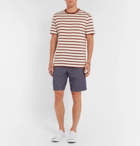 Orlebar Brown - Dane Striped Canvas Shorts - Men - Navy
