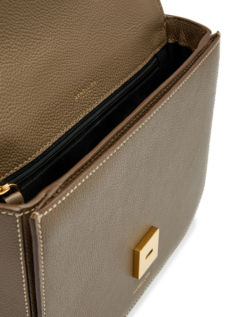 Demellier The Vancouver Grained Leather Cross-body bag - Taupe - One Size
