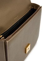 Demellier The Vancouver Grained Leather Cross-body bag - Taupe - One Size