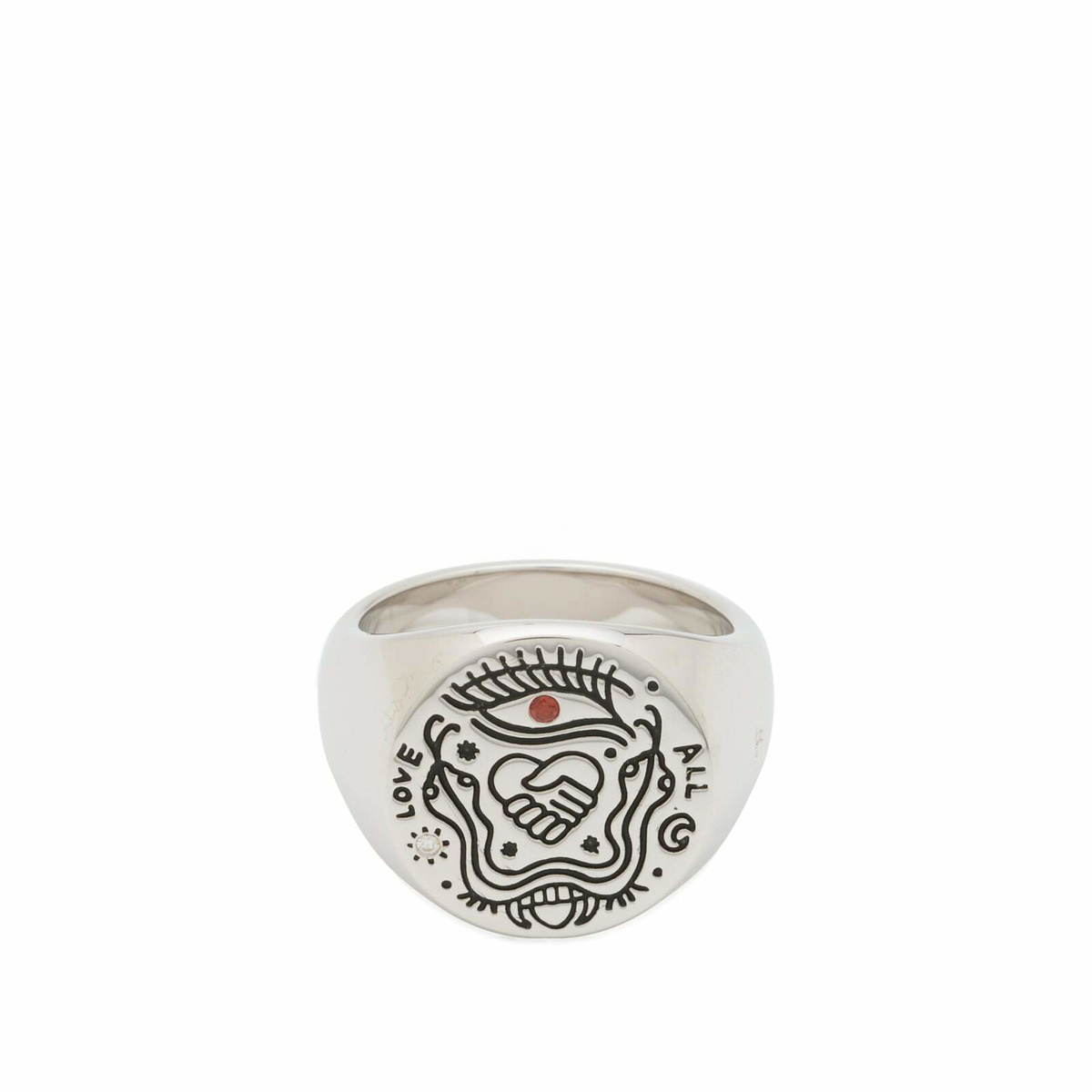 Tom Wood Love All Ring in Silver