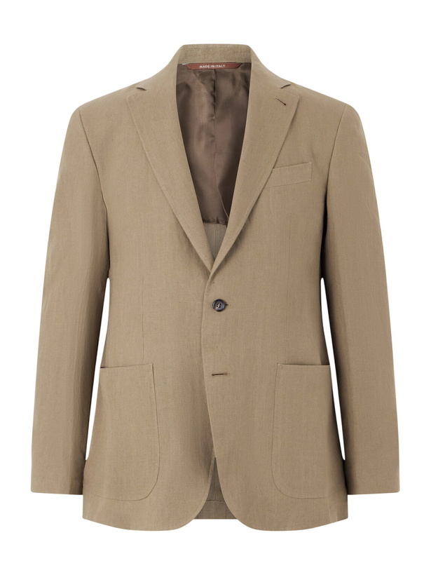 Photo: Canali - Kei Linen Suit Jacket - Neutrals