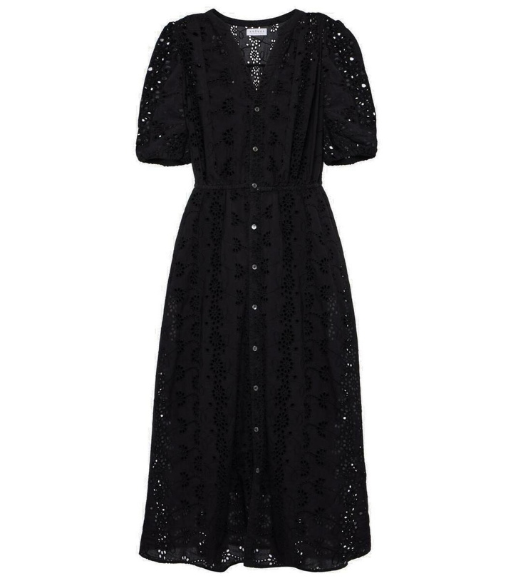 Photo: Velvet Rorio embroidered cotton midi dress