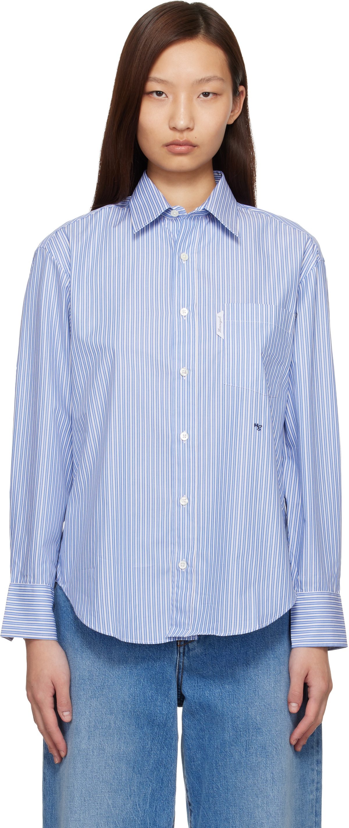 HommeGirls Blue Oxford Shirt