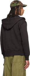 RRL Black Fleece Full-Zip Hoodie