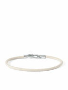 Miansai - Snap Rope and Rhodium-Plated Silver Bracelet - Neutrals
