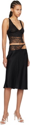 BEC + BRIDGE Black Santal Asym Midi Skirt