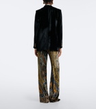 Etro Paisley velvet flared pants