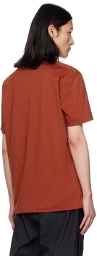 ZEGNA Red Embroidered T-Shirt