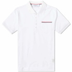 Thom Browne Men's Mercerised Pique Polo Shirt in White