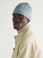 Brunello Cucinelli - Ribbed Cashmere Beanie - Blue