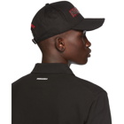 Dsquared2 Black Gabardine Kick Ass Cap