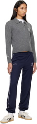 Sporty & Rich Navy Heritage Yankees Serif 90S Elio Lounge Pants