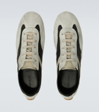 McQueen Boxe suede-trimmed sneakers