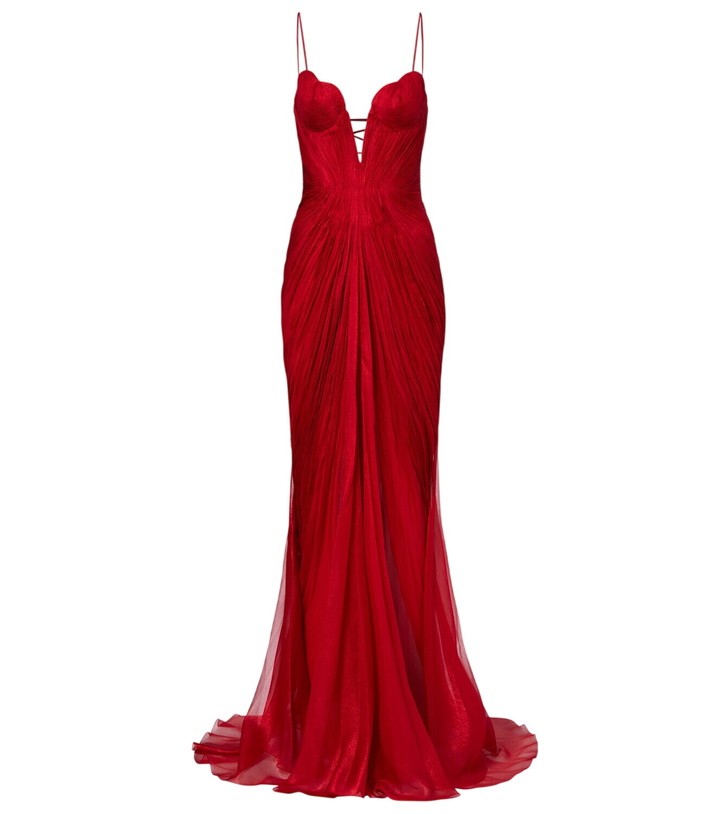 Photo: Maria Lucia Hohan Cecilia draped silk gown