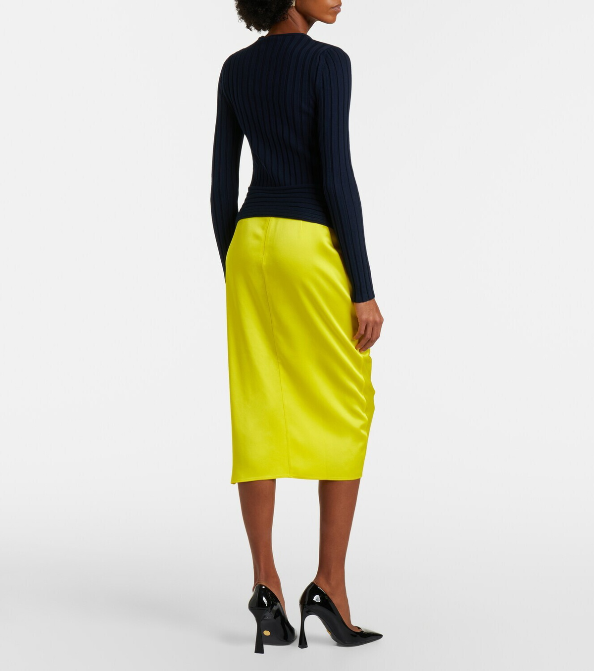 Stella McCartney Draped satin pencil skirt