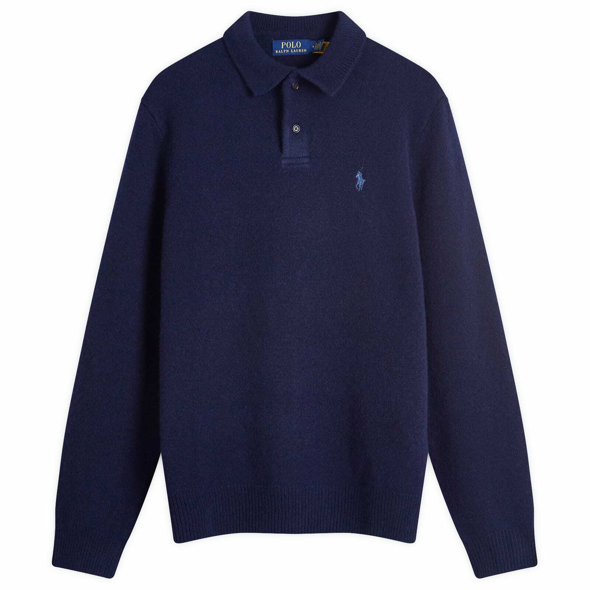 Polo Ralph Lauren Men's Lambswool Knitted Long Sleeve Polo in