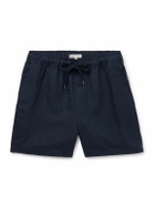 Onia - Air Straight-Leg Linen and Lyocell-Blend Drawstring Shorts - Blue