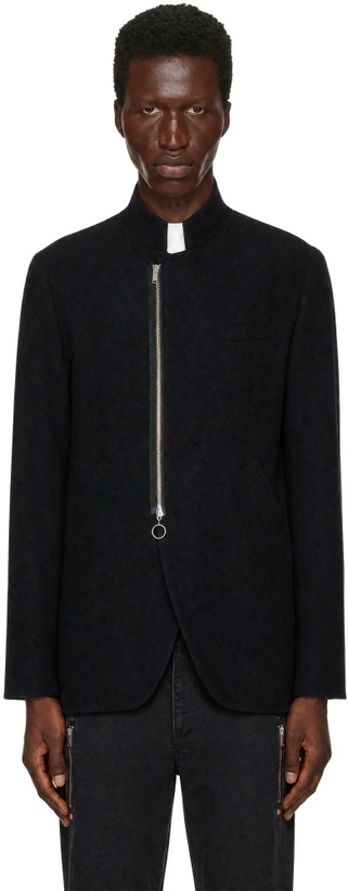 Photo: UNDERCOVER Black Zip Blazer