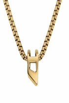 Diesel Stainless Steel Pendant Necklace - Necklaces - Unisex - Gold