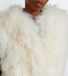 Yves Salomon Hooded shearling vest