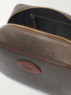 Mulberry - Leather-Trimmed Pebble-Grain Eco Scotchgrain Wash Bag