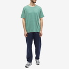 Folk Men's Classic Stripe T-Shirt in Alpine Green/Natural