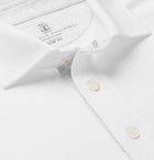 Brunello Cucinelli - Cotton-Jersey Polo Shirt - Men - White
