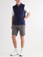 Kjus Golf - Delian Stretch-Jacquard and Shell Gilet - Blue