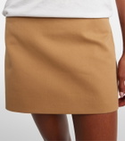 The Frankie Shop Hera cotton twill miniskirt