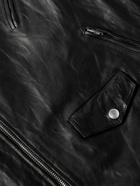 Acne Studios - Distressed Leather Jacket - Black