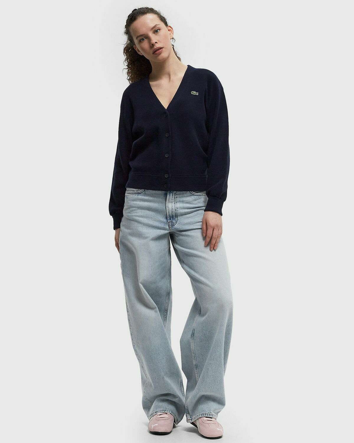 Lacoste CARDIGAN Blue Womens Zippers & Cardigan