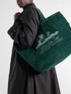 Aimé Leon Dore - Logo-Embroidered Cotton-Corduroy Tote - Green