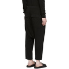 Rick Owens Drkshdw Black Drawstring Cropped Lounge Pants