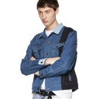 Gosha Rubchinskiy Navy Levis Edition Patchwork Jacket