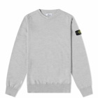 Stone Island Junior Crew Knit in Melange Grey