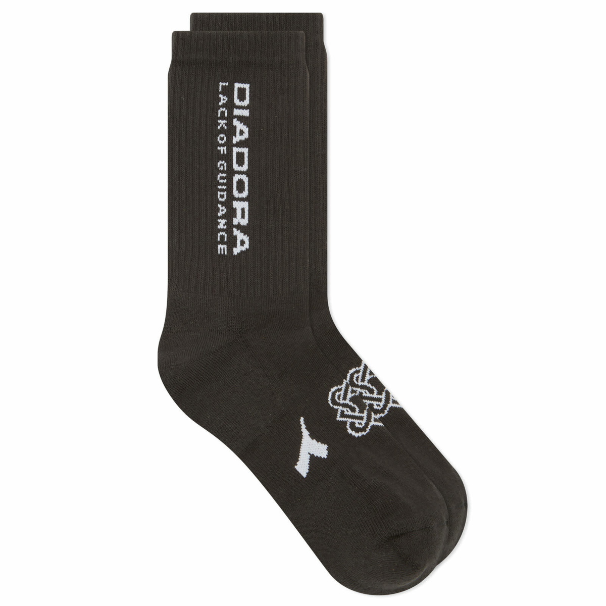 Diadora x Lack of Guidance Socks in Grey