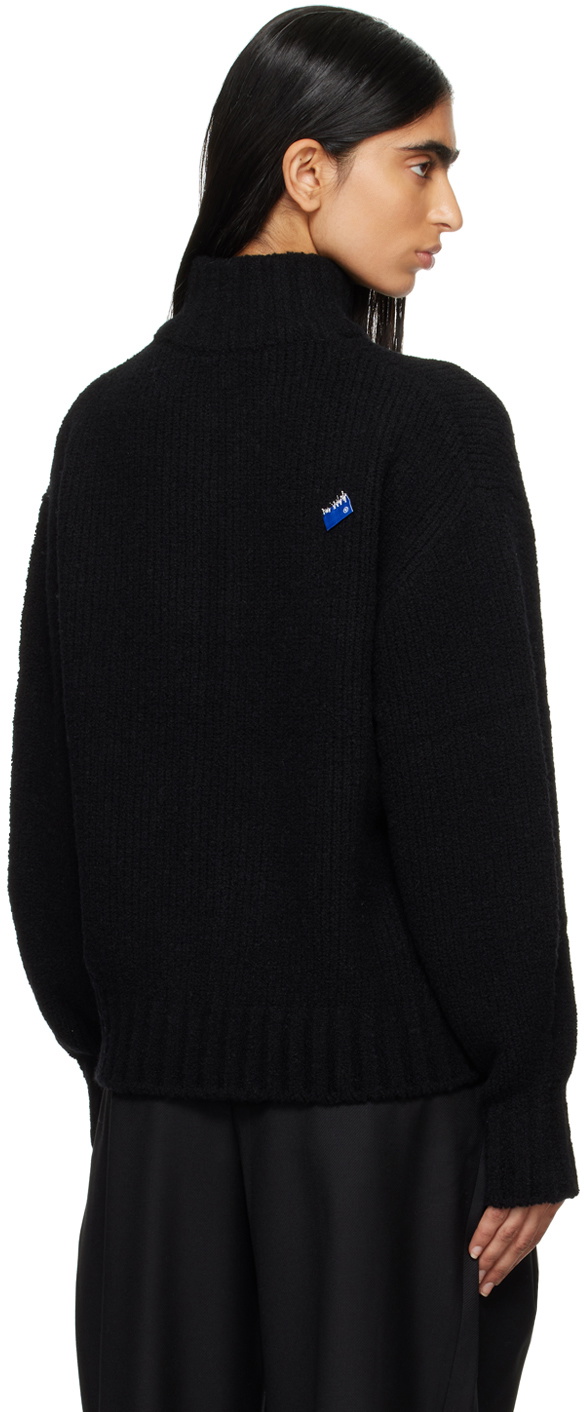 ADER error Black Significant Tag Knit Sweater ADER error