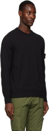 Stone Island Black Stocking Stitch Sweater