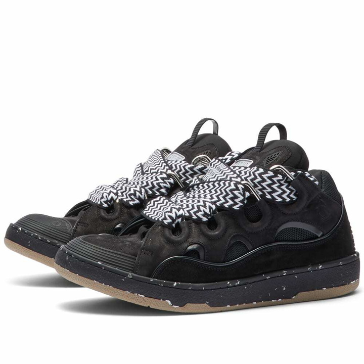 Photo: Lanvin Men's Curb Sneakers in Black