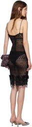 Mirror Palais Black Leo Lady Length Midi Dress